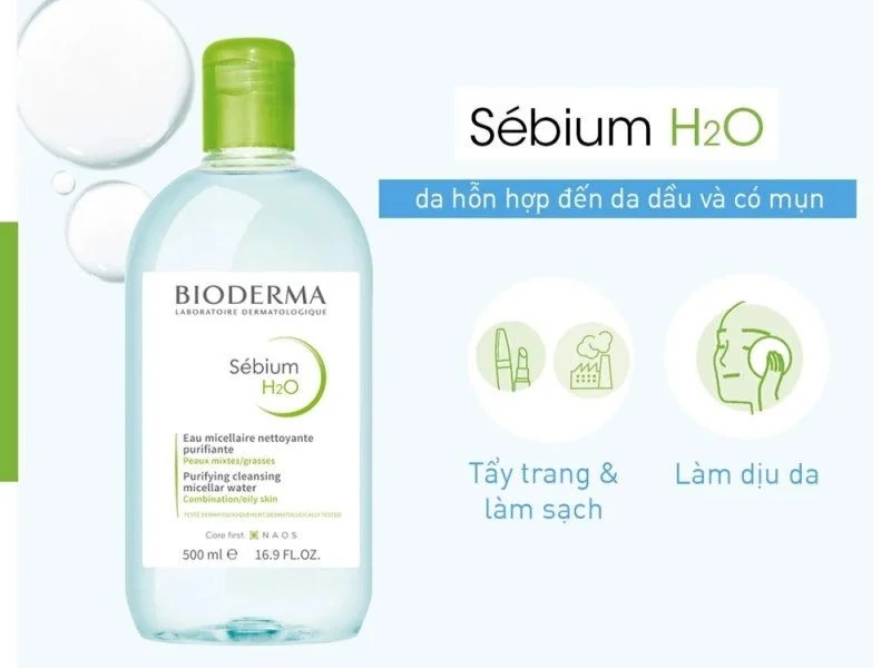 Bioderma Sébium H2O (Nắp Xanh Lá)